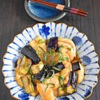 【なすはレンチンで時短】鶏むね肉となすのしょうが焼き