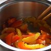 蒸し煮パプリカの鯖和えの工程4