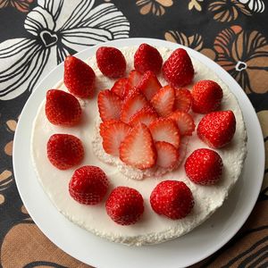 杏の作ってみた!投稿(【ふわふわレアチーズケーキ】とろける幸せ食感♡)