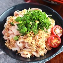 しっとり茹で豚♡【柔らか豚しゃぶの香味サラダ】