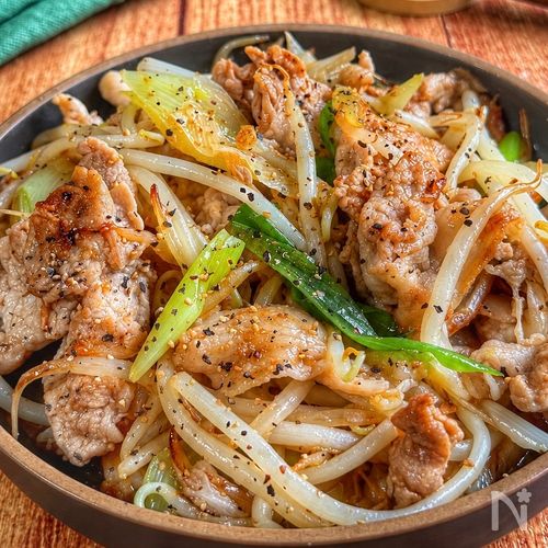 10分爆速おかず♬【豚こまネギのうま塩炒め】食欲そそる♡