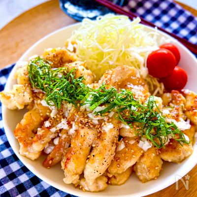 【旨塩だれのスティックチキン】鶏むねでヘルシー！コスパ良し