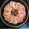 大根と豚肉のリース蒸し♡重ねて蒸すだけの工程1