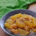 味染み大根と舞茸と鶏肉のとろみ煮