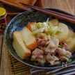 レンジで出来ちゃう！＊大根と絹厚揚げと豚バラの煮物＊