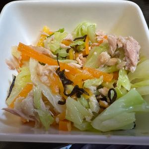 おゆころの作ってみた!投稿(【キャベツの無限ツナこんサラダ】調味料いらず！混ぜるだけ♪)