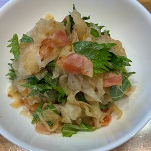 くだもの大好き🧡の作ってみた!投稿(裏技あり♪『大根とカリカリベーコンの大葉ポン酢サラダ』)