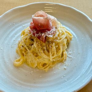 すみの作ってみた!投稿(ヘルシー*冷製カルボナーラ(生クリーム&牛乳不使用))