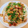 Tsuneaki Okadaの作ってみた!投稿(にんにくが食欲をそそる♪もやしの甘酢豚肉のっけ)