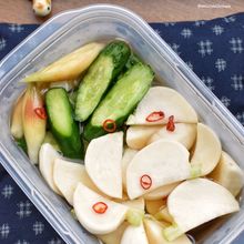 ♡止まらない旨さ♡漬けダレの基本材料は2つ♡野菜の浅漬け♡