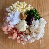 【鶏胸肉deザク切り和風チキンバーグ】めちゃウマの工程1