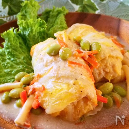 冬に食べたい♪鶏むね白菜ロール