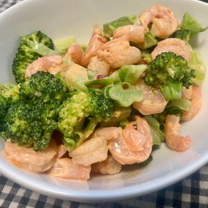 Shinoの作ってみた!投稿(海老とブロッコリーのスイートチリマヨ和え)