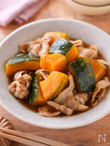 豚バラ肉とかぼちゃの煮物