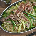 箸が止まらない！牛肉ときゅうりのはるさめ炒め