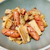 naoの作ってみた!投稿(食感も楽しめるおつまみ♡ごぼうとれんこんとベーコンの炒め煮)