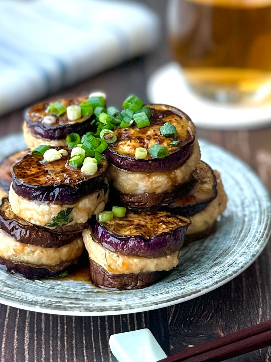 ナスの甘酢はさみ焼き】甘酢ダレがたまらない！お弁当にも！ | レシピ