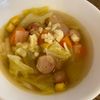 くだもの大好き🧡の作ってみた!投稿(香ばしウインナーがおいしい♩カレー風味の野菜スープ)