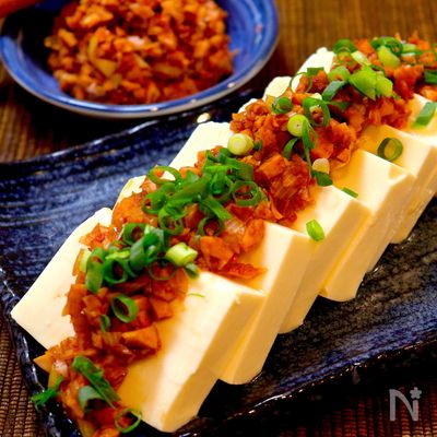 【一風変わった冷奴】冷製麻婆ギョニ豆腐