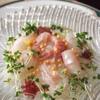 鯛のあられカルパッチョ