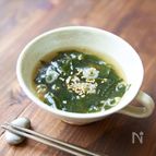 簡単おいしい、わかめスープ