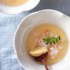 簡単卵豆腐。海老あんかけ。