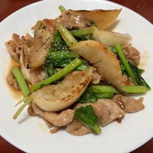 りんごの作ってみた!投稿(10分！カブと豚こまのオイスター炒め)