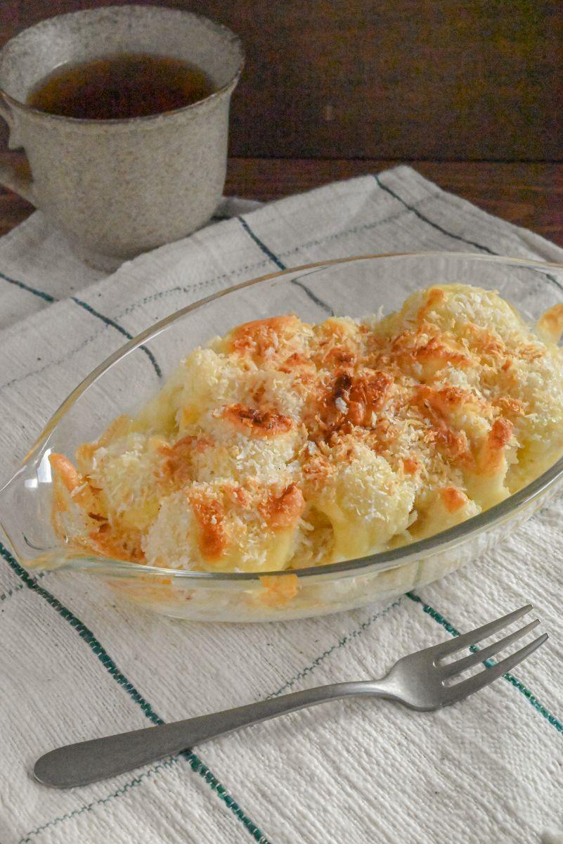 軽くて簡単なチーズカリフラワーグラタンのレシピ