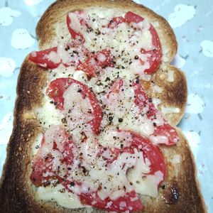 M*Pの作ってみた!投稿(トマトのジューシーさがたまらない!トマチートースト)
