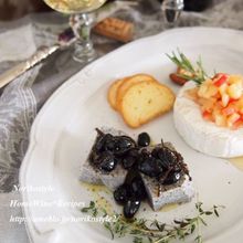 黒豆の塩昆布和えon黒ごま豆腐