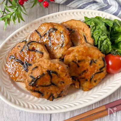 家計に優しい♩【包丁不要!ひじきの豆腐つくね】