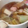 ごちそう満腹スープ♩【鶏団子と白菜のぴり旨春雨スープ】の工程3