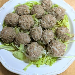ゆいの作ってみた!投稿(【皮なしもやししゅうまい】レンジで完成！簡単しゅうまい♪)
