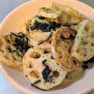 はるねこの作ってみた!投稿(ポテトフライ超え!?【レンコンフライのり塩こんぶ味】)