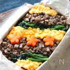 【そぼろはつくおき可】お弁当にも♡ごぼう入りそぼろと炒り卵