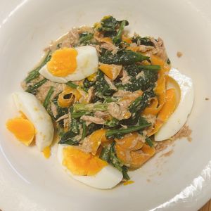puricoの作ってみた!投稿(マヨ不使用！【ほうれん草と卵の和風デリサラダ】)