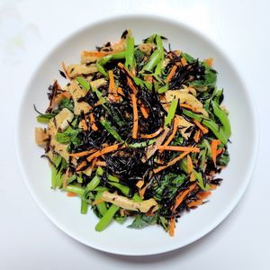 ふうかの作ってみた!投稿(レンジで5分！【小松菜とひじきのお浸し】栄養満点副菜♩)