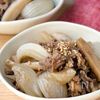 新玉とレンコンの牛肉炒め