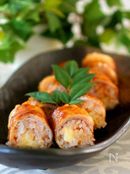 チーズ入り豚バラ肉の肉巻きおにぎり