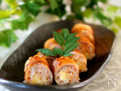 チーズ入り豚バラ肉の肉巻きおにぎり By Manngo 河野ひとみ レシピサイト Nadia ナディア プロの料理家のおいしいレシピ