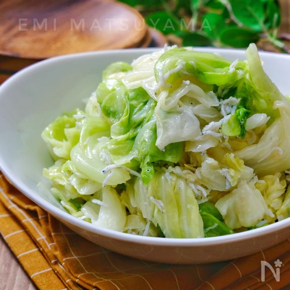 簡単！やみつき！＊キャベツとしらすのナムル風