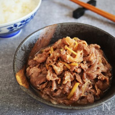 《5分で完成》レンジで絶品!!牛肉のしぐれ煮