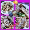 サトちゃんの作ってみた!投稿(豚肉と小松菜ときのこのうま塩炒め)