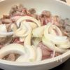 オクラと豚肉の黒胡椒炒めの工程2