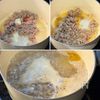 【もやしと小松菜の豚そぼろ味噌スープ】ご飯を入れても最高♡の工程1