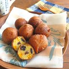 ホットケーキミックスで簡単♪かぼちゃとレーズンの揚げパン