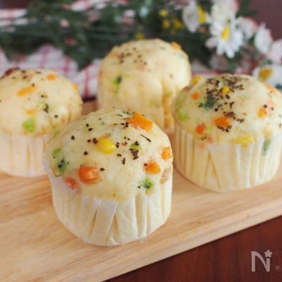 【乳幼児も◎】栄養満点!惣菜蒸しパン
