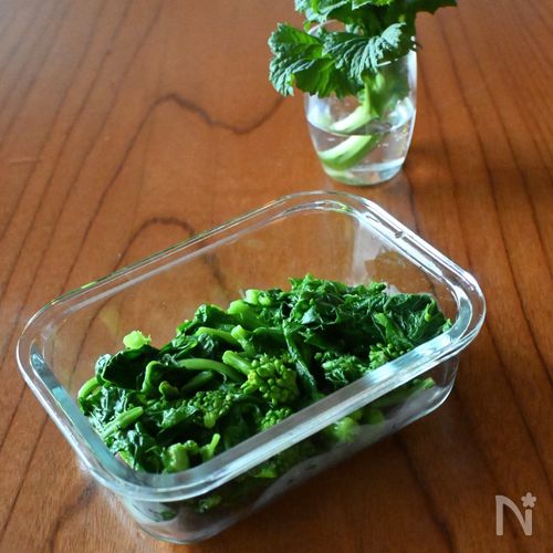 料理に添えれば春の装い!菜の花の塩茹で