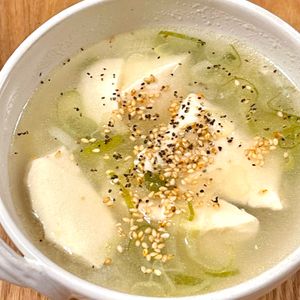 michuの作ってみた!投稿(【豆腐のねぎ塩スープ】パパッと完成♬ラク旨絶品スープ♡)