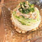 ツナマヨ胡瓜のサラダひやむぎ【子供も喜ぶ麺レシピ！】
